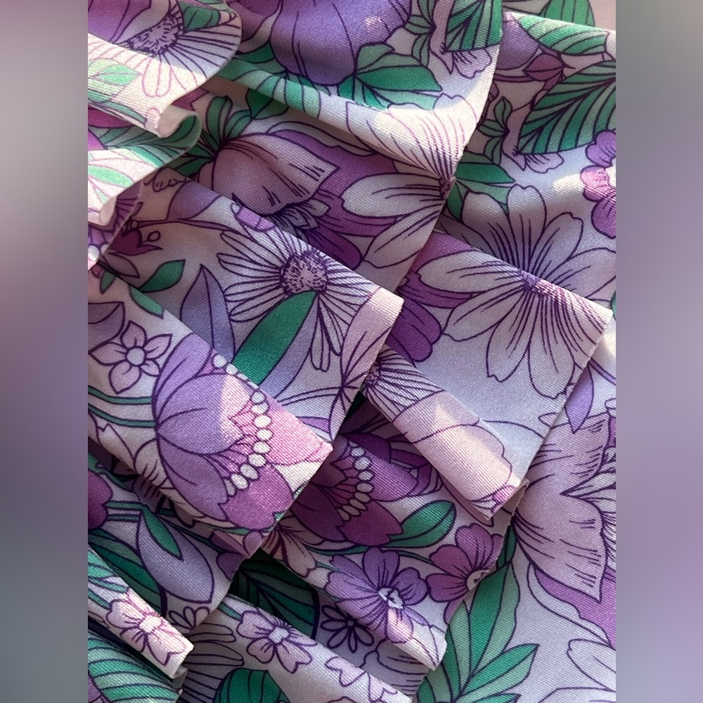 Janie And Jack Baby Floral Ruffle Swimsuit - Picture 3 of 9